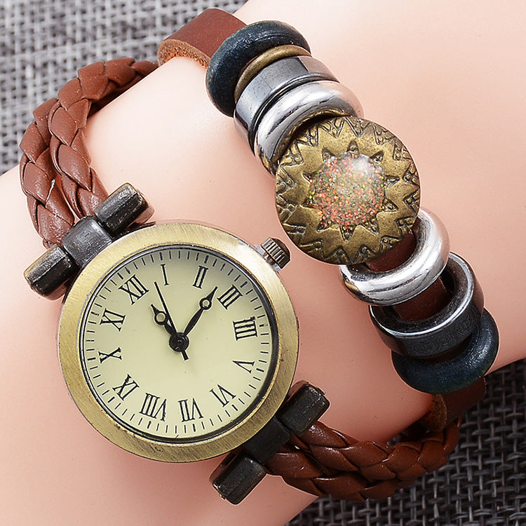 Vintage Craft Armbanduhr Damen Fashion Twist