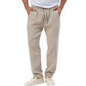 Atmungsaktive einfarbige Sommerhose für Herren in Übergröße, lockere Freizeithose