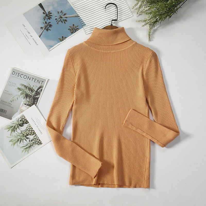 Bottoming Shirt Women's Long-sleeved Pullover All-match Slim-fitting Tight-fitting Sweater