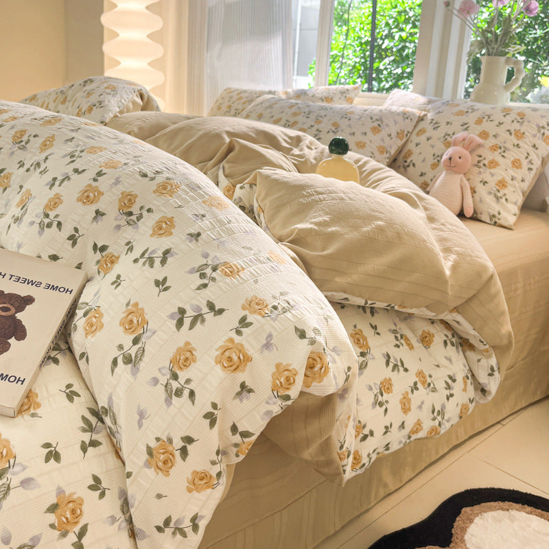 Dreiteiliges Bettwäscheset für den Schlafsaal von Home Textile