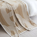 Nordic INS Geometric Simple And Light Luxury Style Knitted Blanket