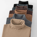 Selbsterhitzendes doppelseitiges Dralon-Rollkragen-Langarm-T-Shirt