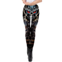 Leggings mit mechanischem Druck, Sommer, neuer Stil, All-Match, schmale Bleistifthose für Füße