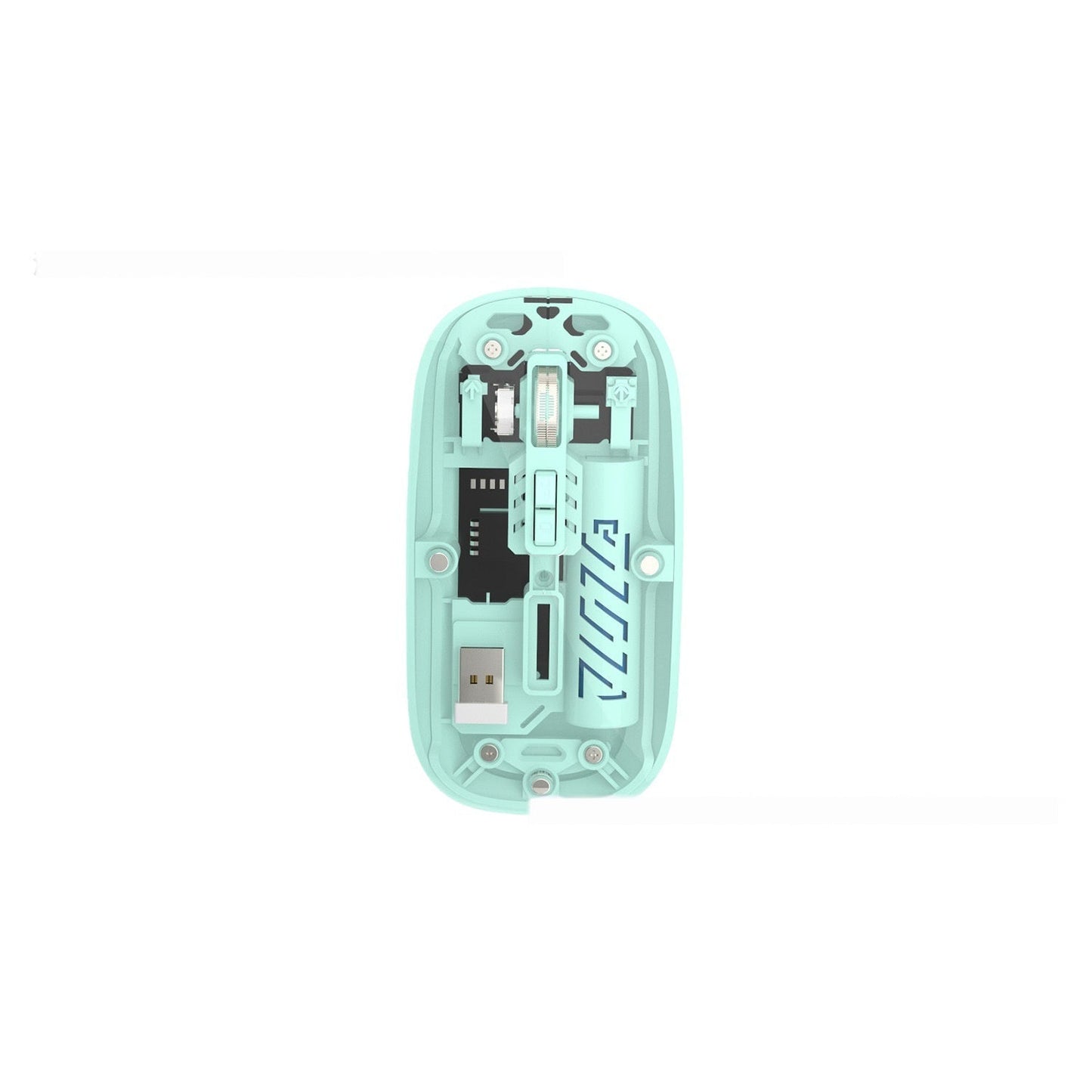 Wireless Transparent Typec Charging Mouse