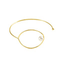 Geometrisches, rundes Armband mit Nischeneinlage für Damen
