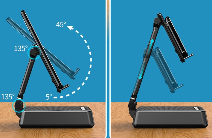 Handy Smart Broadcaster Stand Drahtlose Bluetooth Lautsprecher Gerät HD Mic Starke Sound Feld Für Live Broadcast Schreibtisch Halter