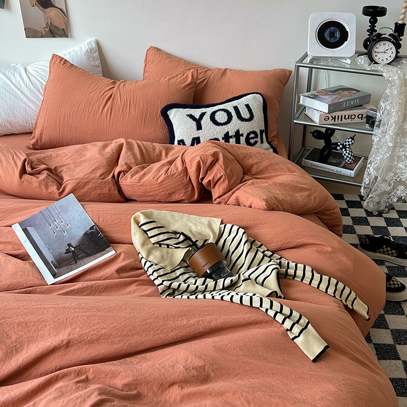 Super Soft Pleated Bed Sheet Quilt Cover