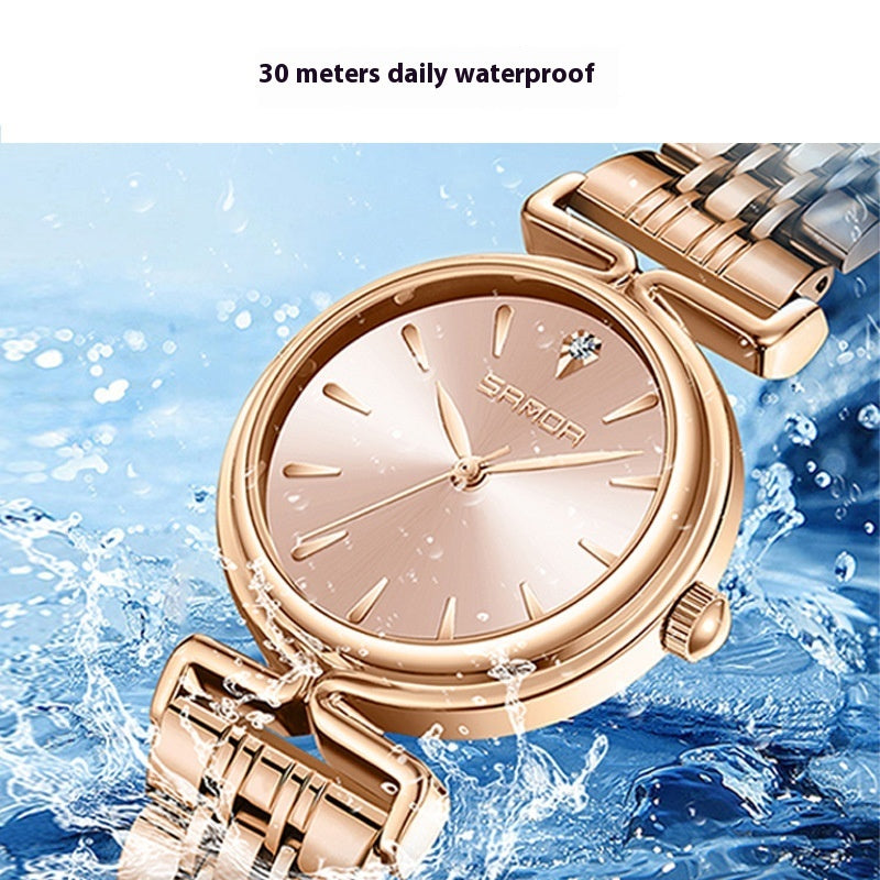Damen Retro Mesh Armband Uhr Outdoor All-Matching