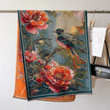 Autumn And Winter New Cashmere-like Thickened Oil Painting Jacquard Scarf