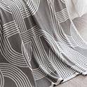 Nordic INS Geometric Simple And Light Luxury Style Knitted Blanket