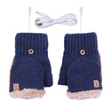 Warm Half Finger Flip Gloves