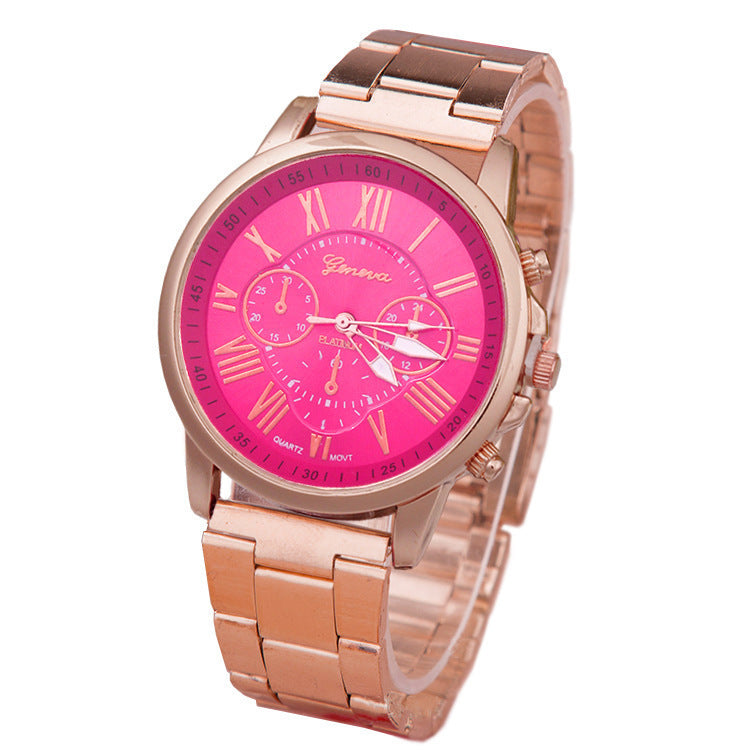 Damen Freizeit Quarzuhr aus legiertem Stahlband