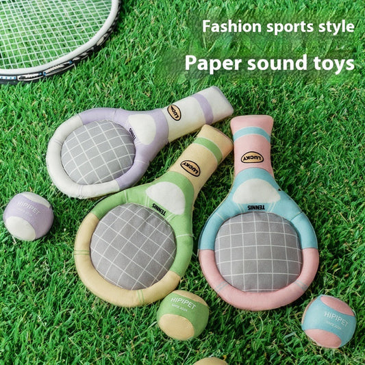 Tennis Sport Klingeln Papier Klingen Schläger Molar Begleiter Hund Spielzeug
