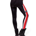 Skinny-Leggings mit Streifen und Digitaldruck für Damen