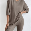 Women's Loose Casual Trousers Solid Color Fashion Homewear Suit