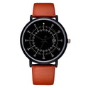 Lässige, individuelle Uhr mit Lederarmband