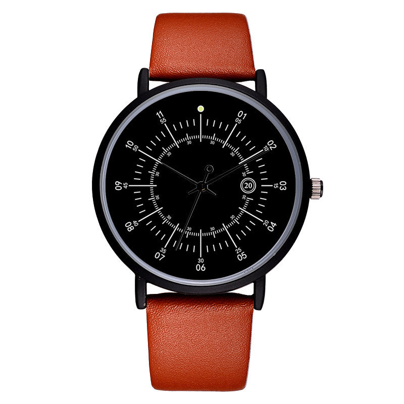 Lässige, individuelle Uhr mit Lederarmband