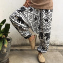 Trendy Plus Size Loose Lantern Herren- und Damenhose mit großem Schritt
