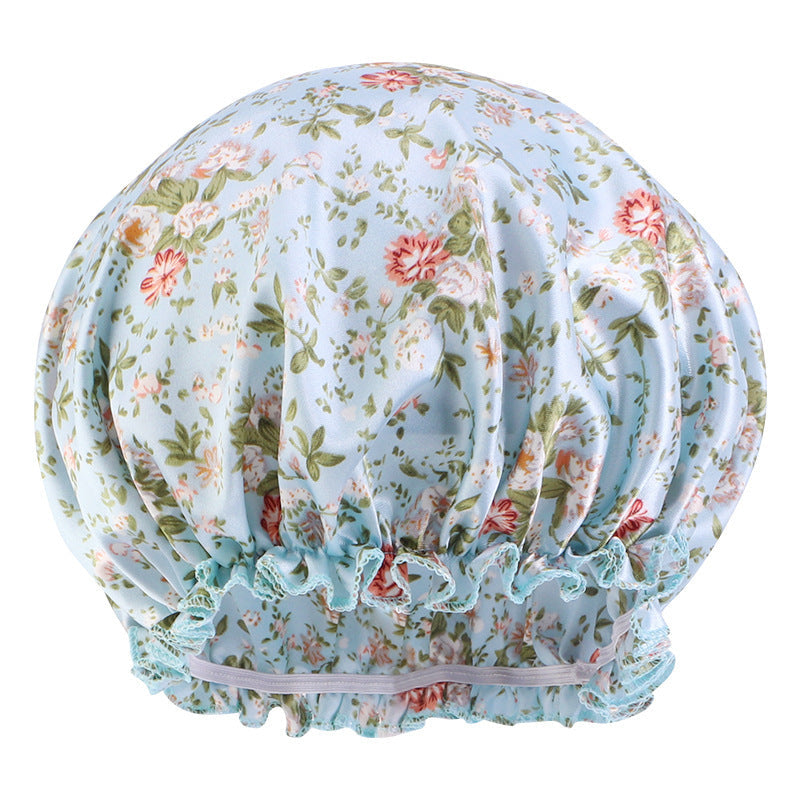 Women's Fashion Casual Butterfly Print Lace Nightcap