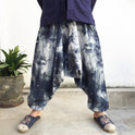 Herren Schritthose Lockere Thaihose Pumphose