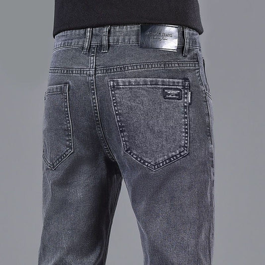 Schlanke, gerade High-End-Stretchhose für Männer