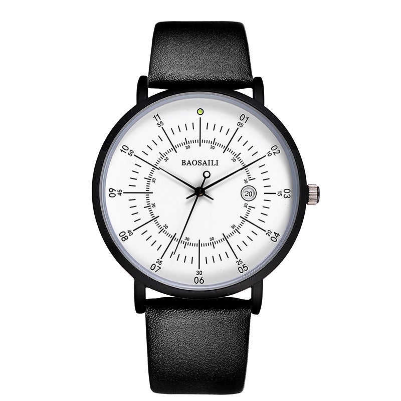 Lässige, individuelle Uhr mit Lederarmband
