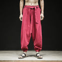 Frühling Und Sommer Neue Chinesische Stil Hosen Männer Elastische Band Breite