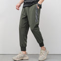 Gekürzte, dünne, lässige Hose mit Kordelzug