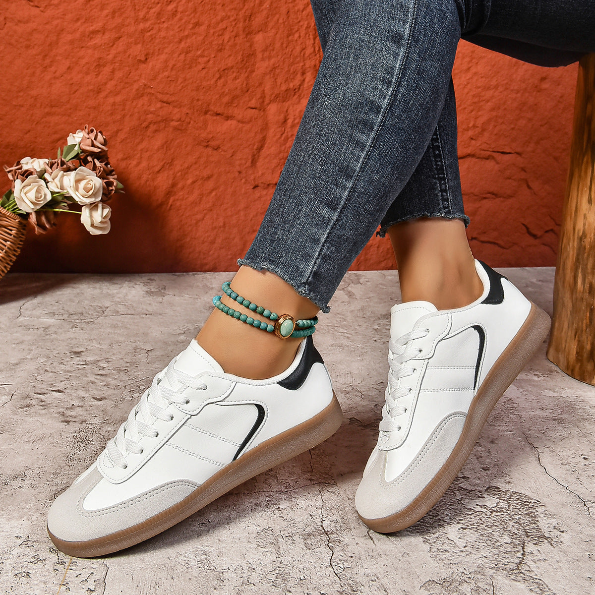 Nischen-Retro-koreanischer Typ, lässig, All-Match, weiche Unterseite, Sport-Board-Schuhe