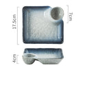 Japanese Creative Ceramic Dumpling Special Plate Comes With Vinegar Plate