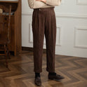 Herbst und Winter Cord Glatte Knöchellange Hose Herren