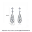 Long Earrings Flash Copper Inlaid Zircon Ear European And American Ornament