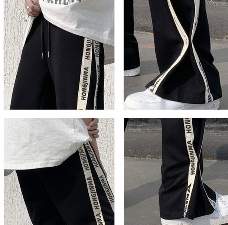 High Street Gerade, lockere, lässige, bodenlange Hose