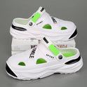 Strandsandalen Sommer Herren Plateau rutschfeste Sandalen mit doppeltem Verwendungszweck Oberbekleidung Outdoor Große Lochschuhe