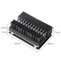 Chassis Mainboard ATX Power Supply 24Pin90 Degrees Steering Elbow Line Running Accessories