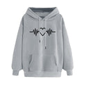 Fleece-lined Hoodie Sweater Couple's Tops Loose