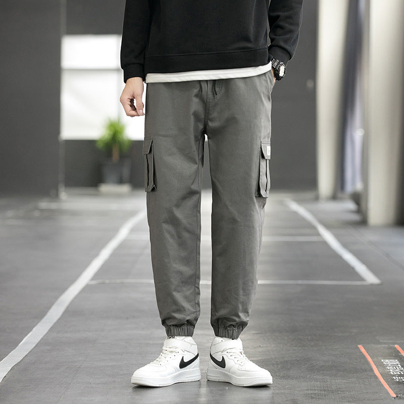 Cargohose Herren Streetwear Jogger Casual Jogginghose Techwear Army Hose