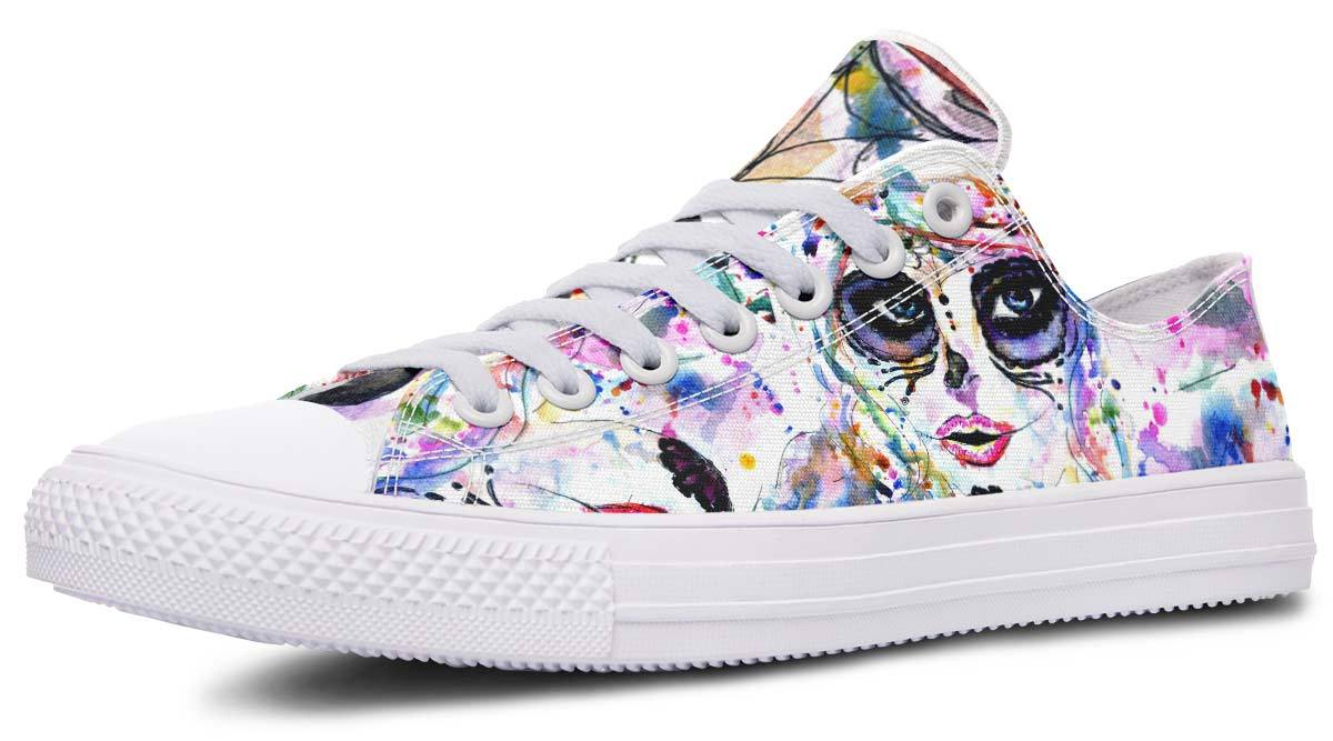 Modische Print Paar Low-Top Canvas Schuhe