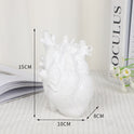 Black And White Heart Vase, Creative Heart-shaped Vase, Home Desk Decoration, Resin Crafts, Great Deal