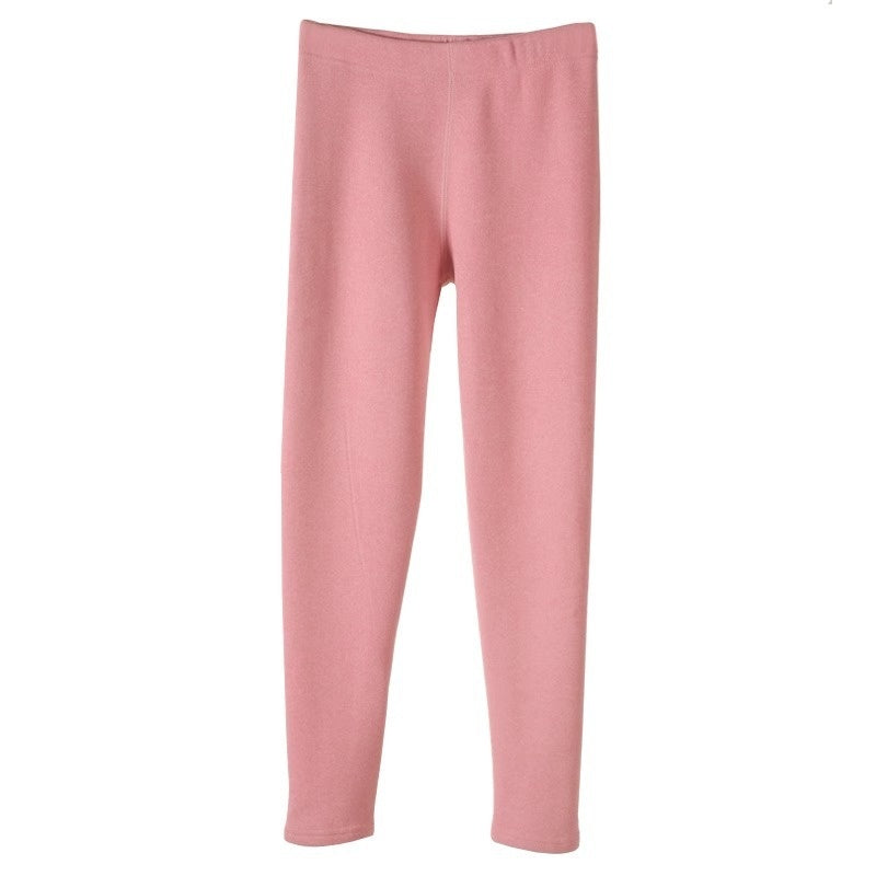 Warme Kaschmir-Leggings für den Winter, solide, schmale Hose, modische Hose für Damenbekleidung