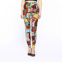 Women's Fashion Double-sided Brushed English Letters Nine-quarter Pants
