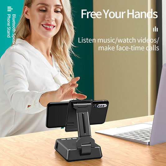 Handy Smart Broadcaster Stand Drahtlose Bluetooth Lautsprecher Gerät HD Mic Starke Sound Feld Für Live Broadcast Schreibtisch Halter
