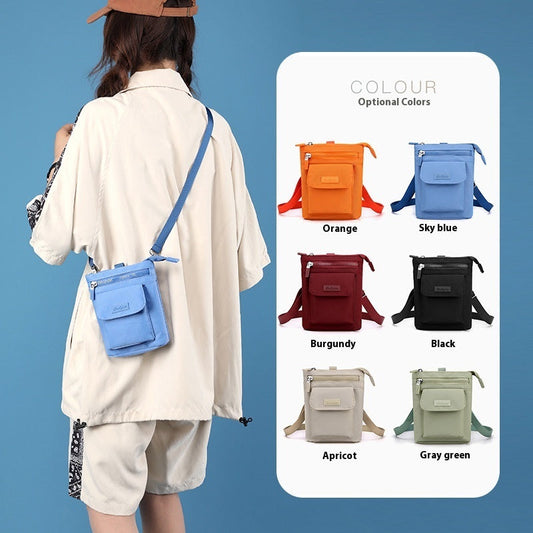 Damen Umhängetasche Freizeit Handytasche Schultertasche Nylon Stofftasche