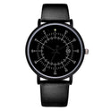 Lässige, individuelle Uhr mit Lederarmband