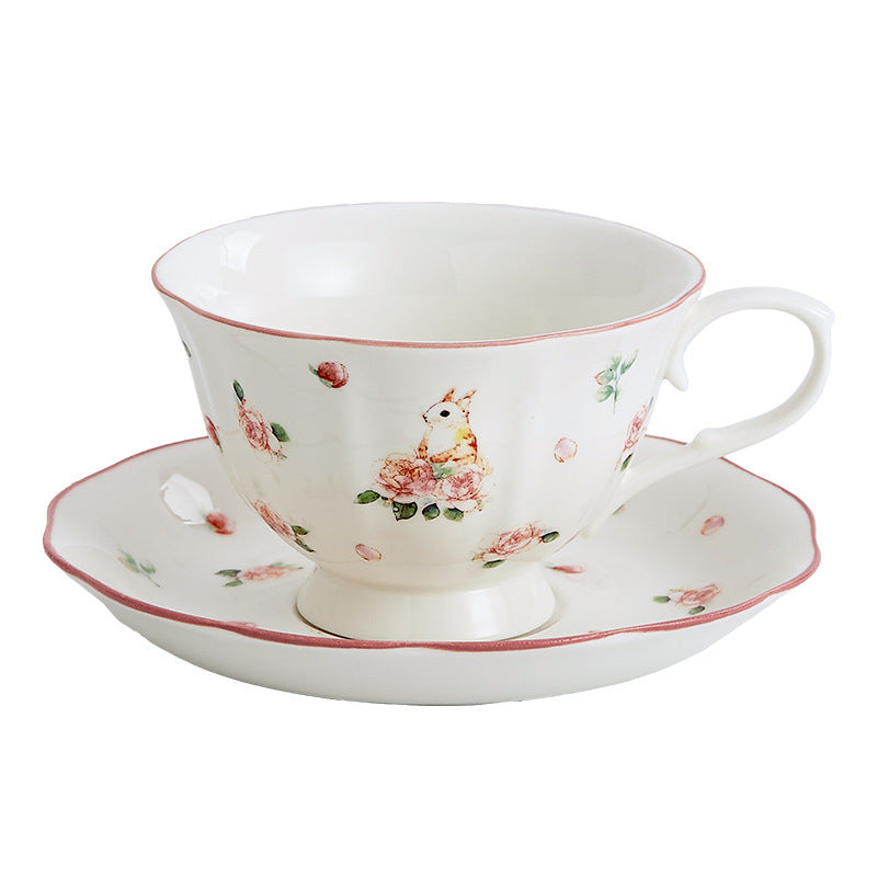 Retro French Coffee Set Suit Ceramic Girly Heart