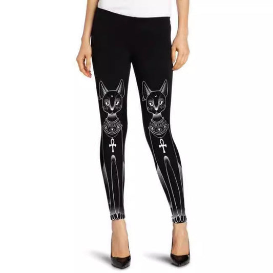 Digitaldruck Langohrkatze Mikrofon Leggings