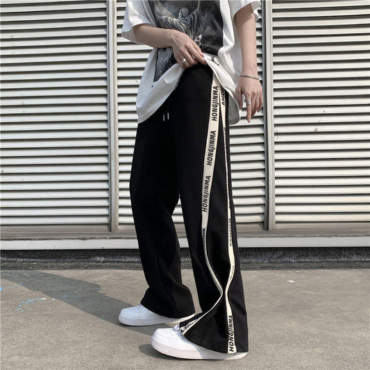 High Street Gerade, lockere, lässige, bodenlange Hose
